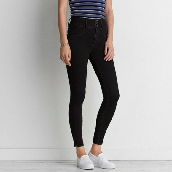 AEO Denim X4 stretch Super Hi-Rise Jegging - Picture 1 of 8